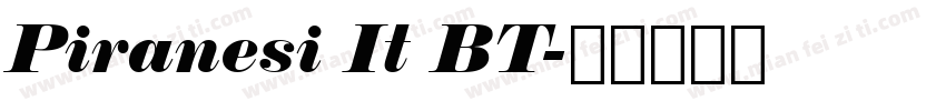 Piranesi It BT字体转换